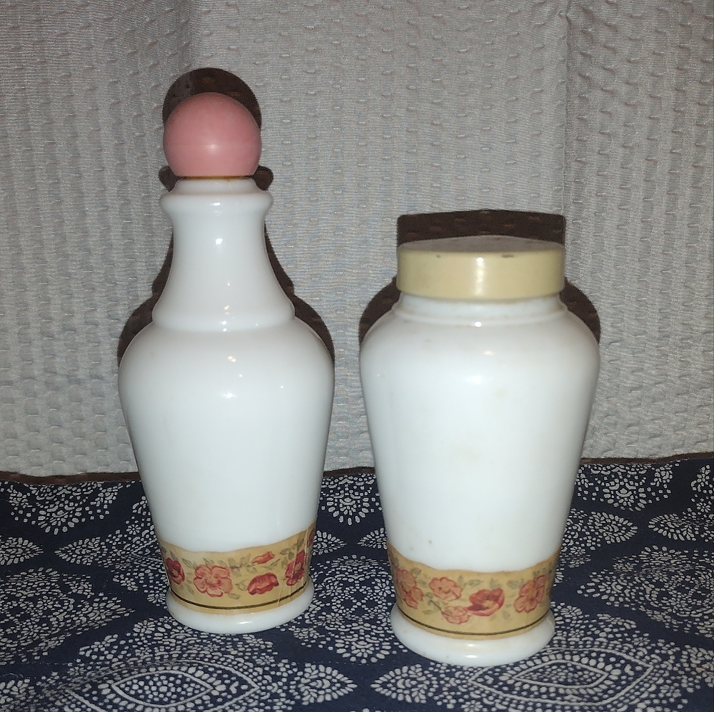 Vintage Avon For a Wild Rose, 1955, Bottles.